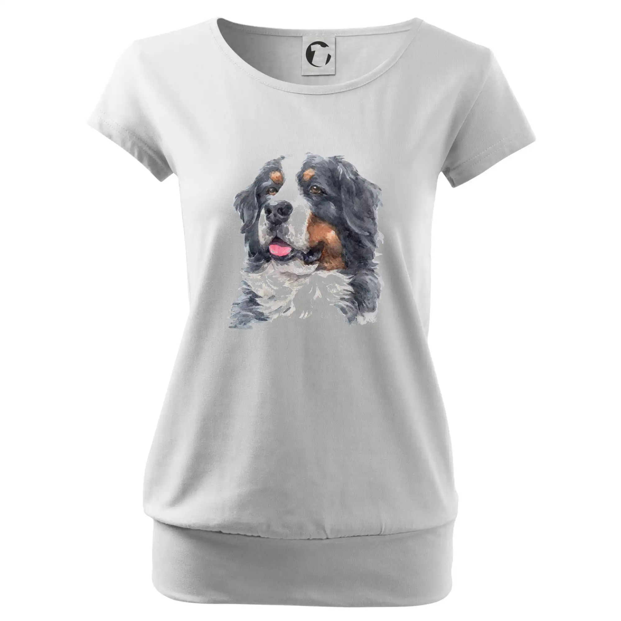 Bernský salašnický pes - hlava vodová barva