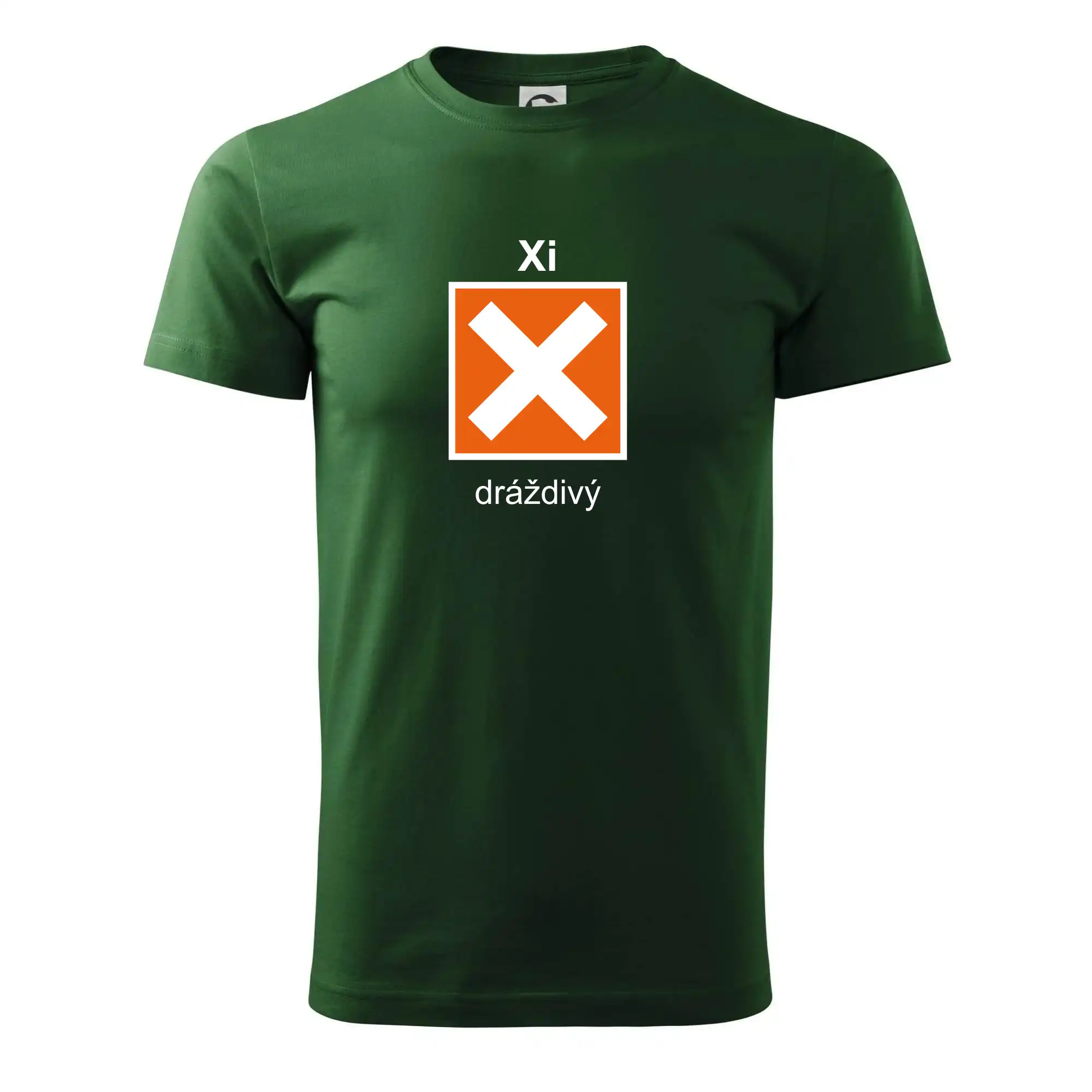Xi Dráždivý - Výstražná tabulka na tričku