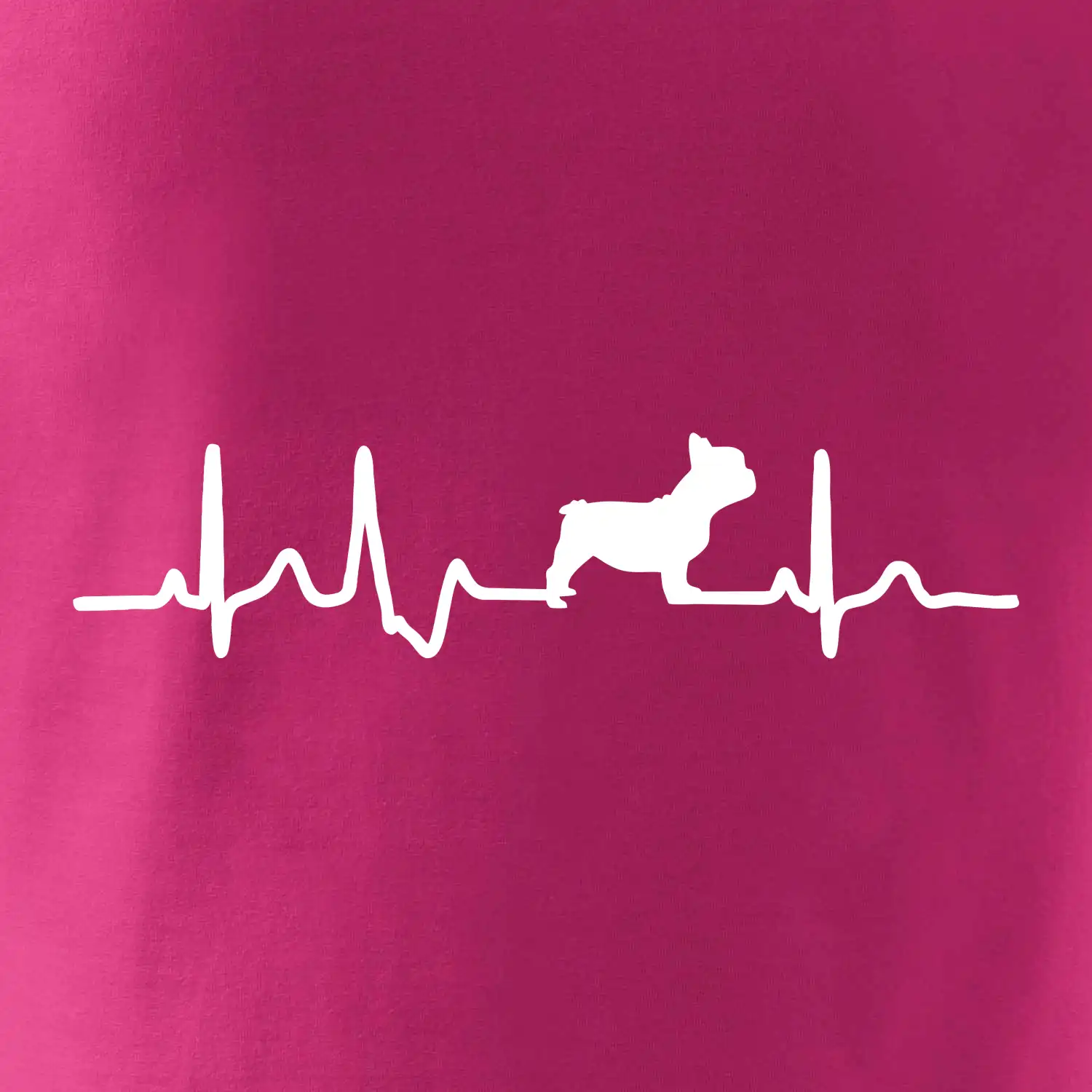 EKG Francouzský buldoček z boku