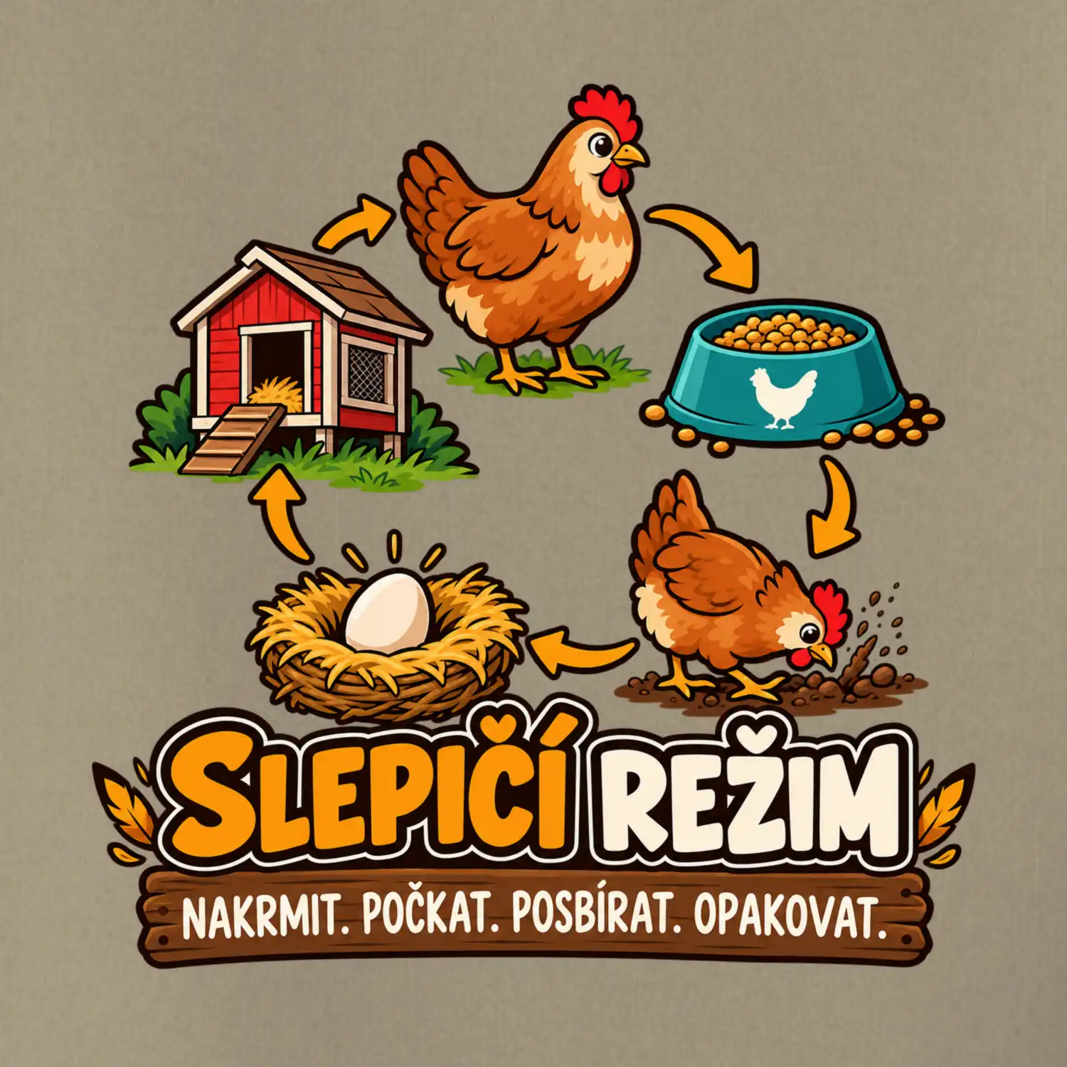 Slepičí režim od krmení po sběr vajec