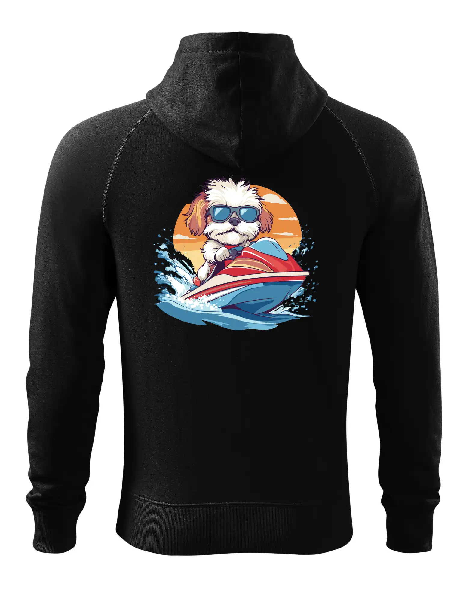 Bišonek na vodním skútru