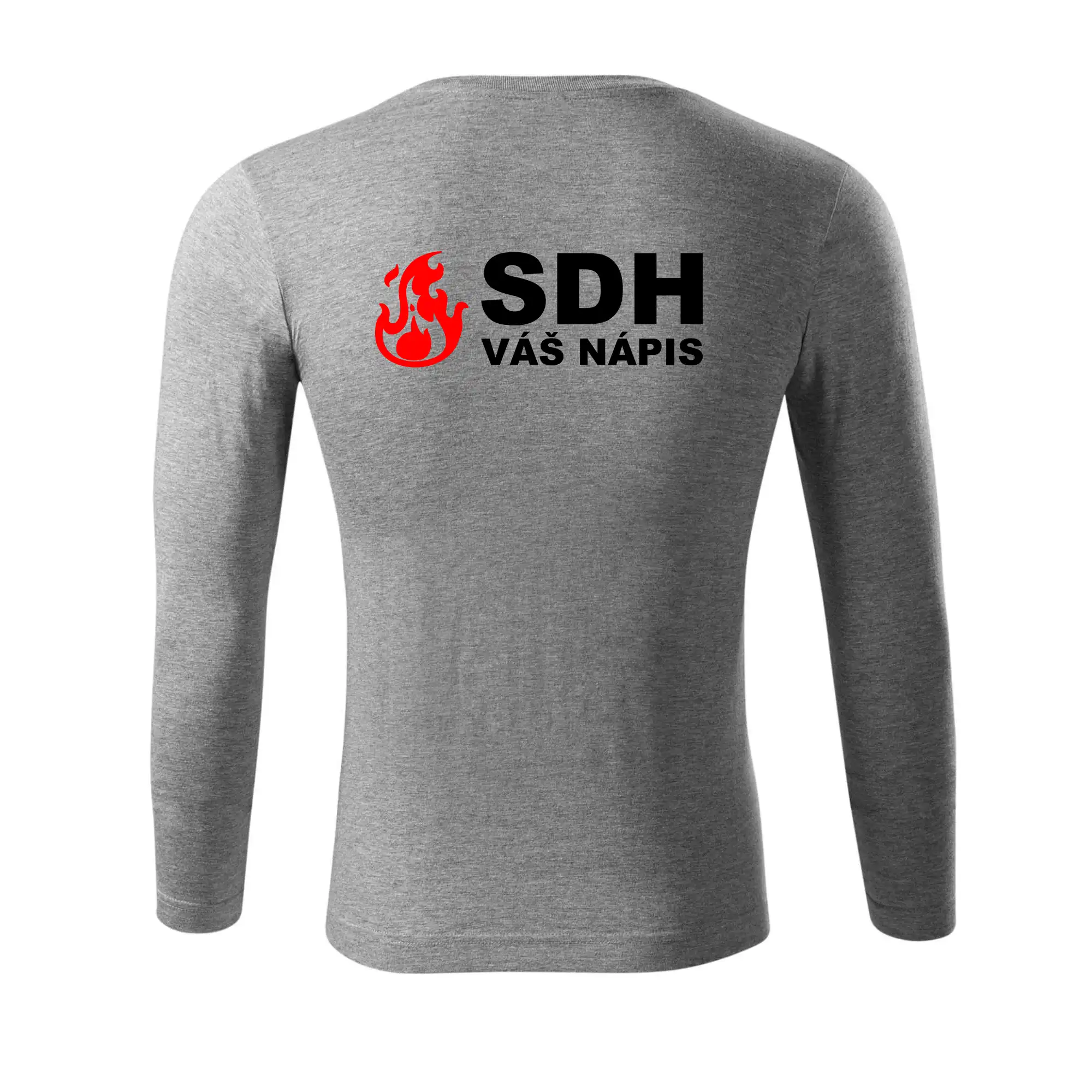 SDH nápis (oheň, název sboru - vlastní nápis)