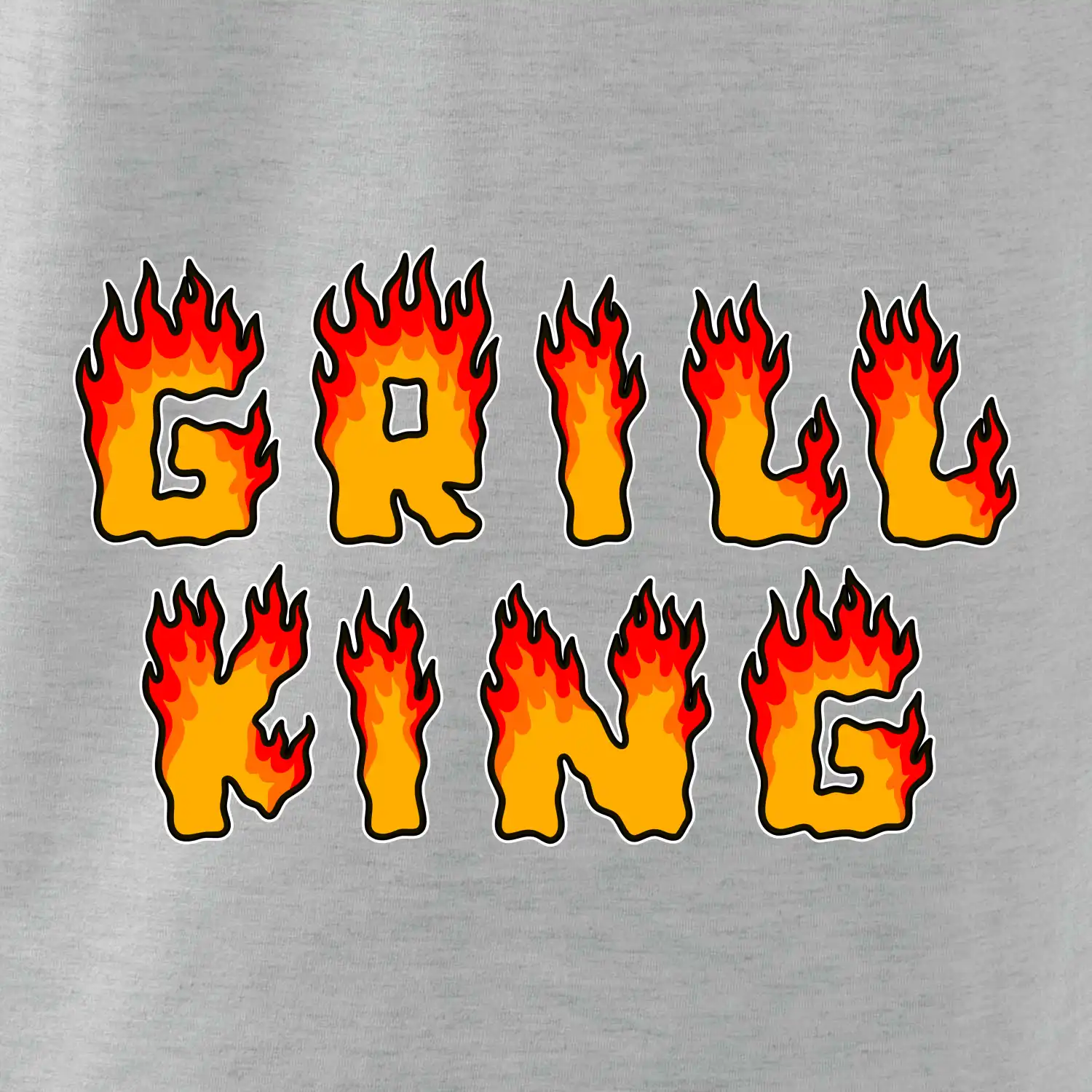 Grill King ohnivý nápis
