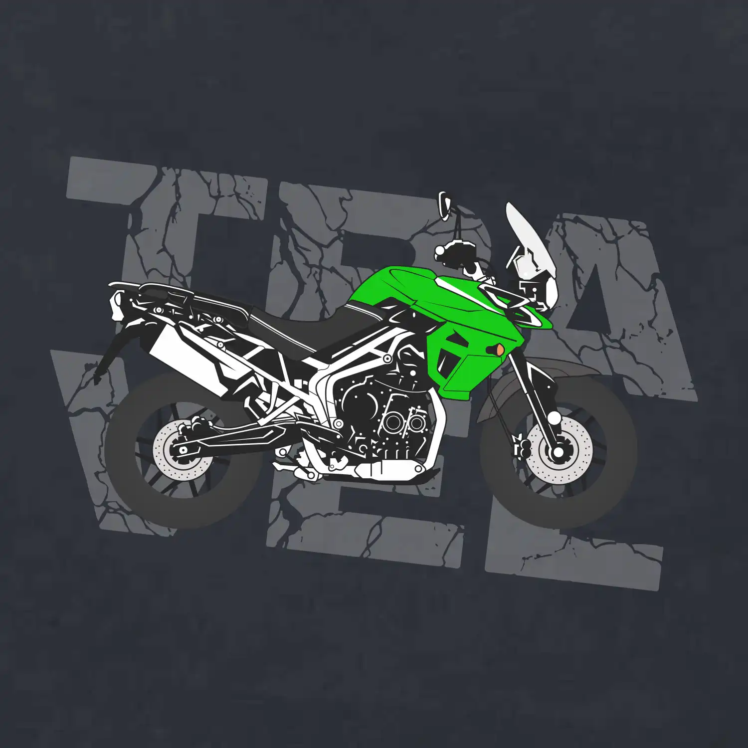 Cestovní enduro zelená