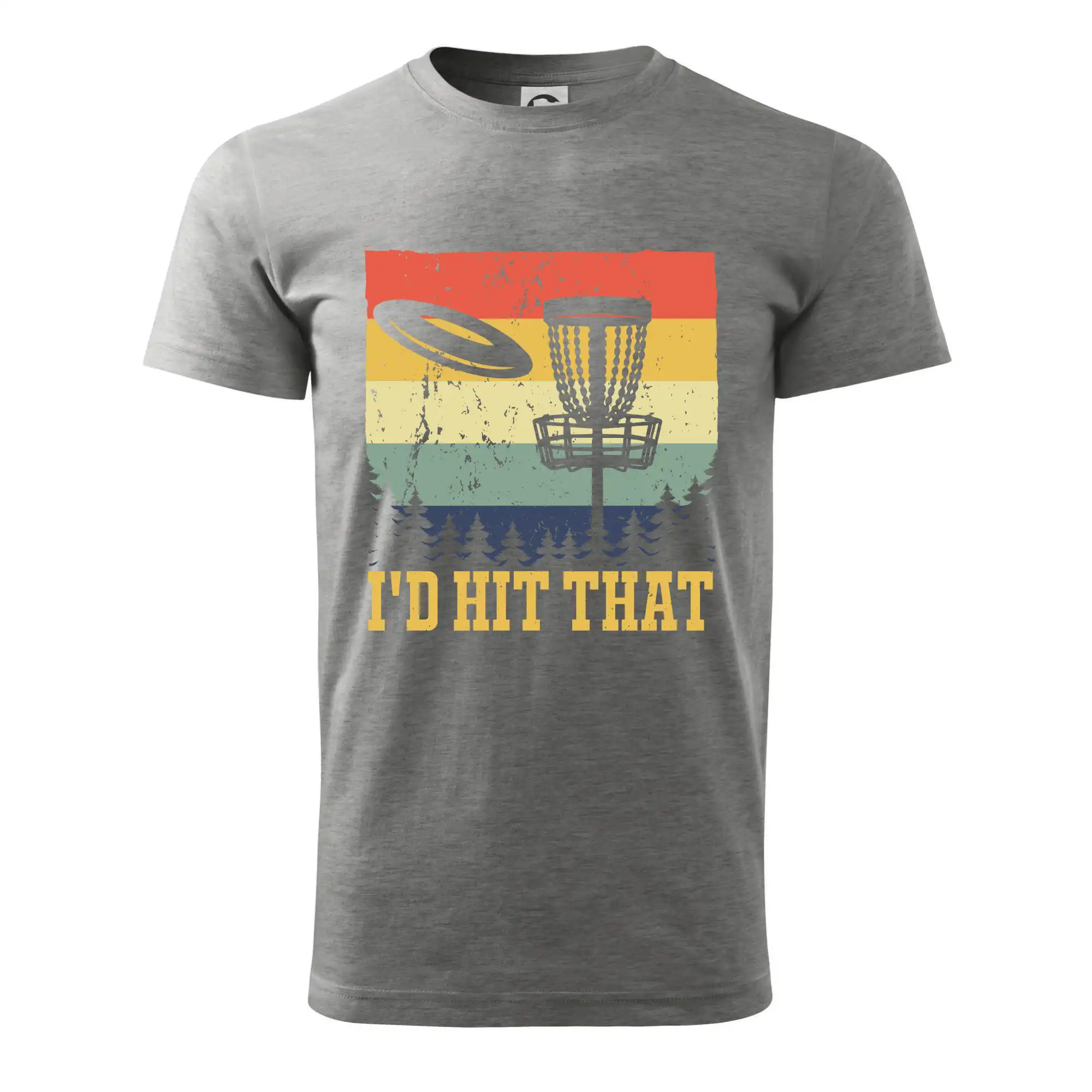 Disc golf player retro vintage