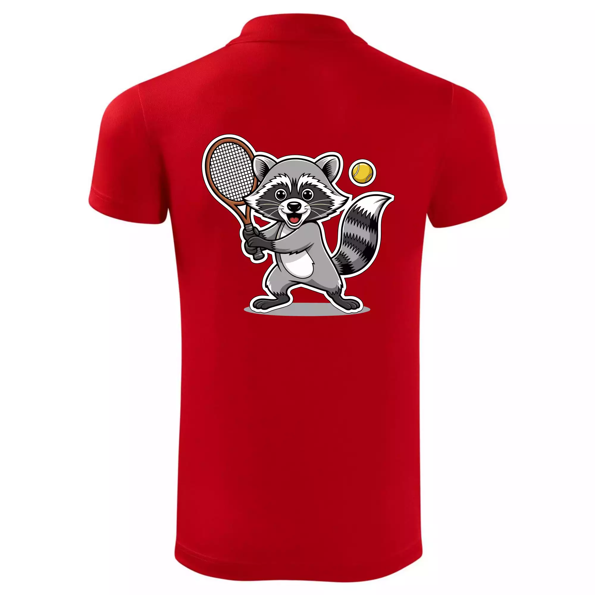 Mýval hraje tenis kreslený