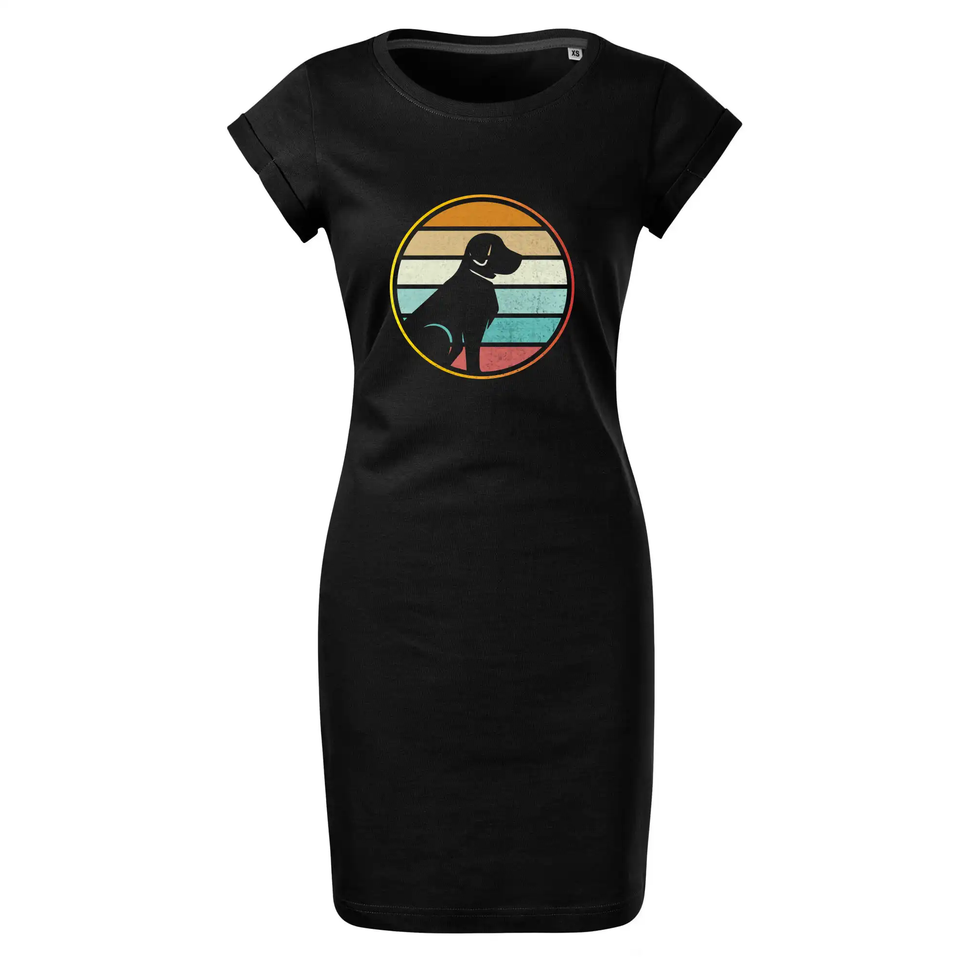 Retro kruh - sedící pes