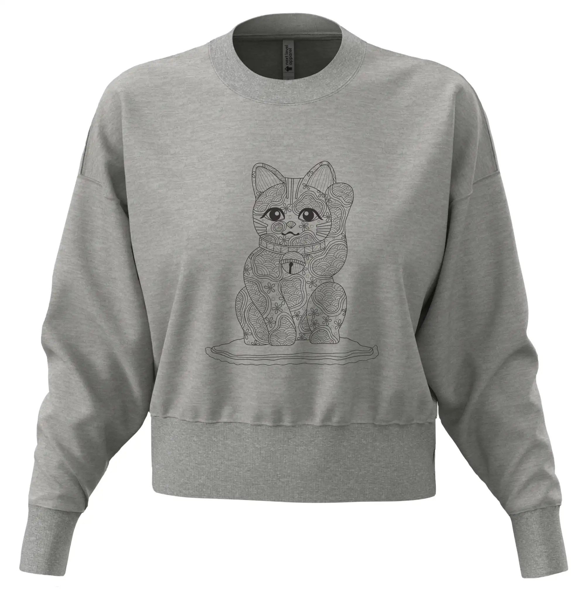 Kočka mávající mandala