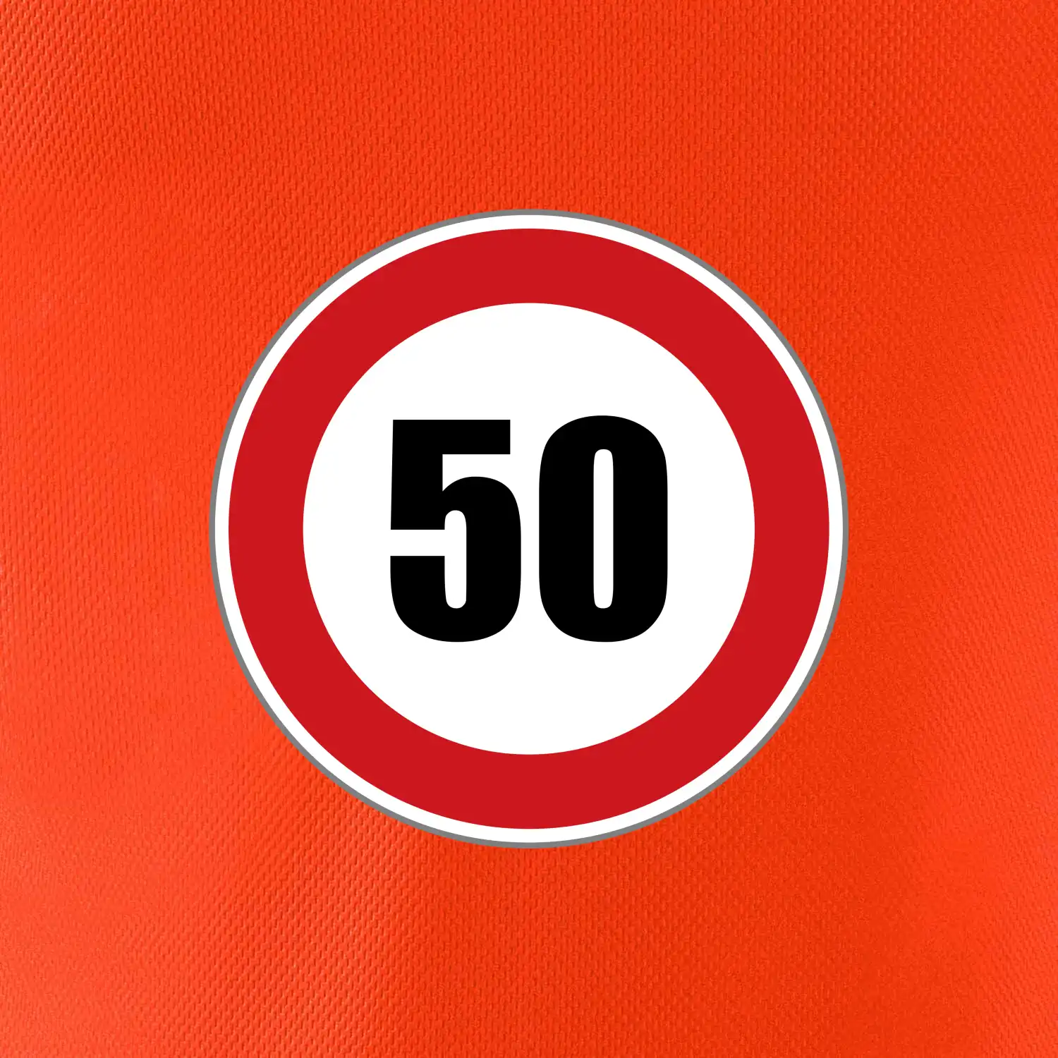 Dopravní značka - omezení rychlosti 50