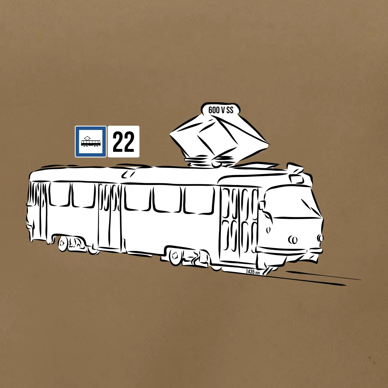 Tramvaj číslo 22