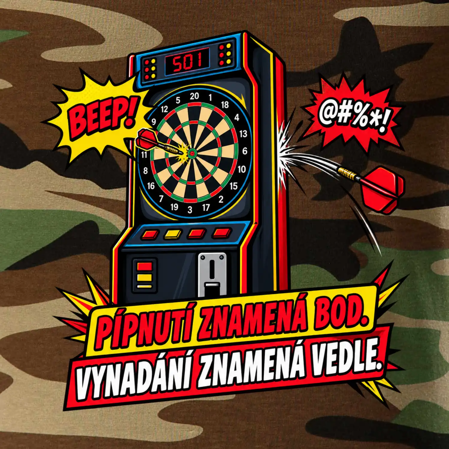 Pípnutí znamená bod. Vynadání znamená vedle