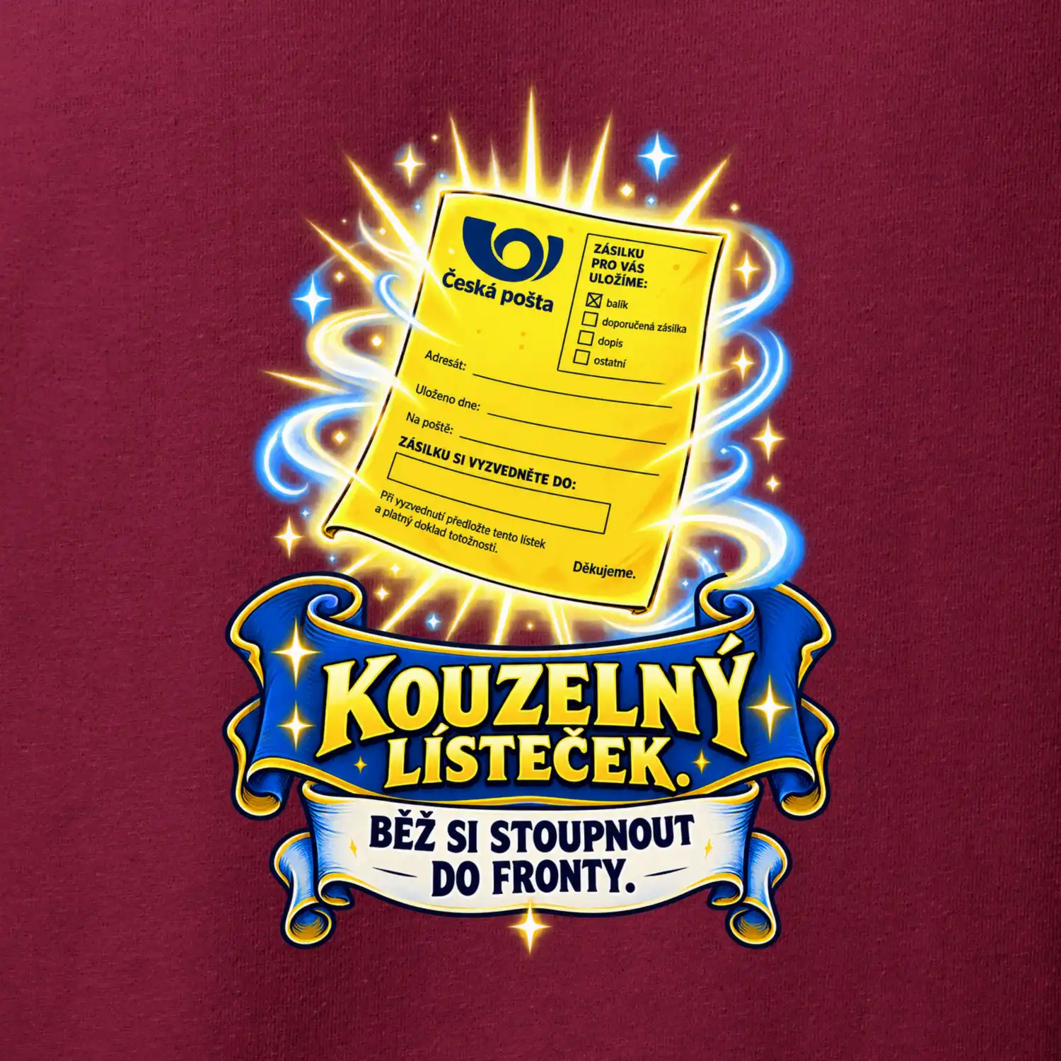 Kouzelný lísteček z pošty