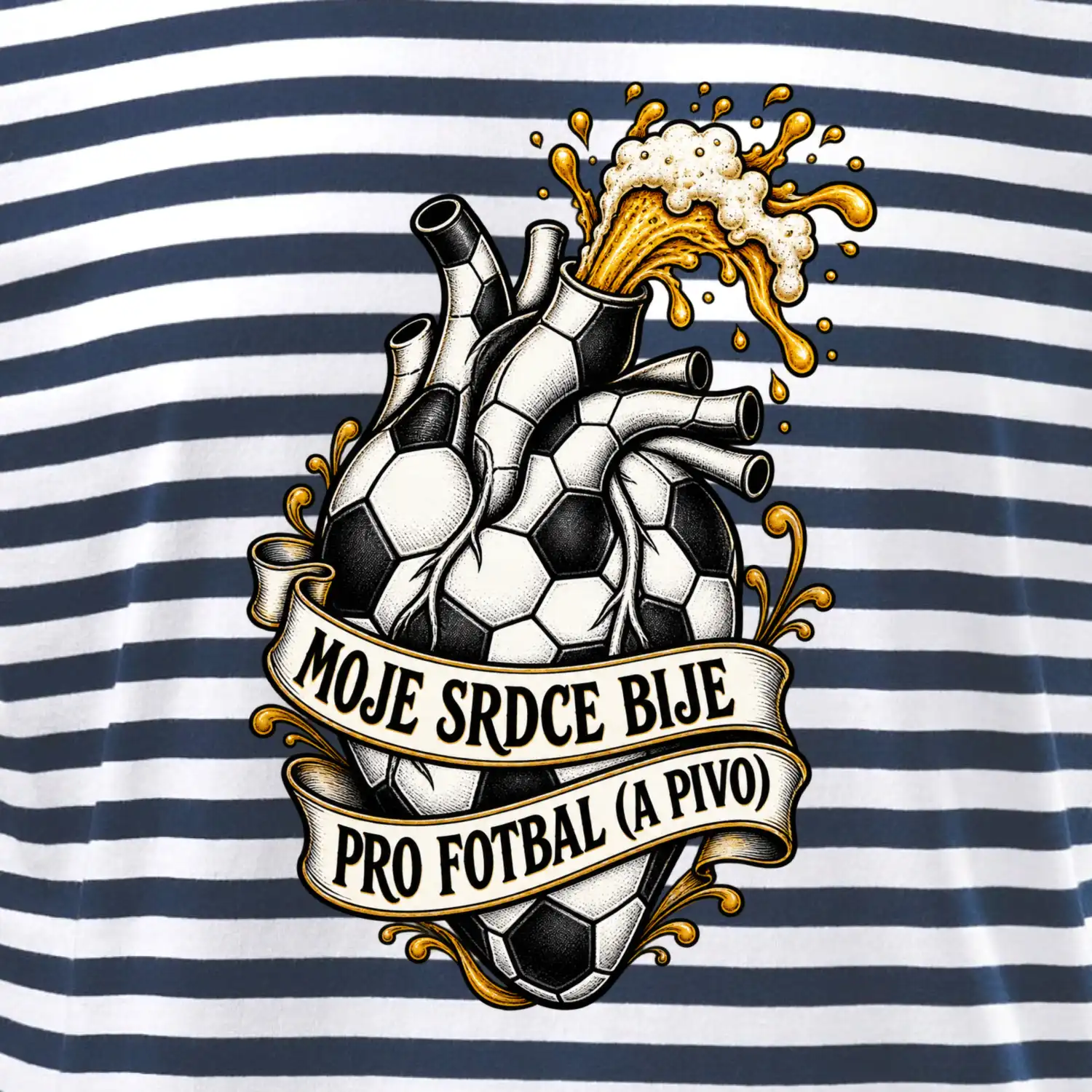 Moje srdce bije pro fotbal a pivo
