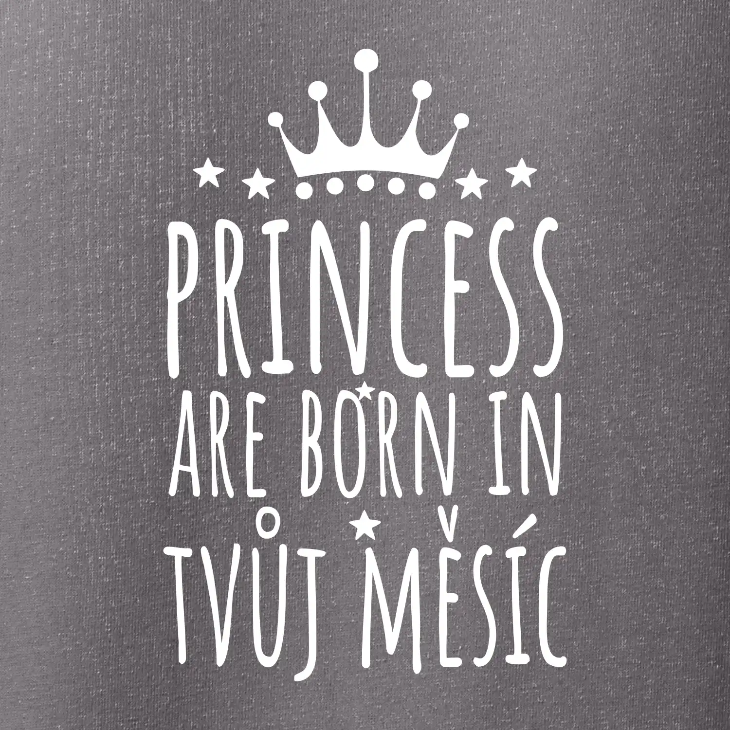 Princesses are born in (vlastní nápis měsíc narození)