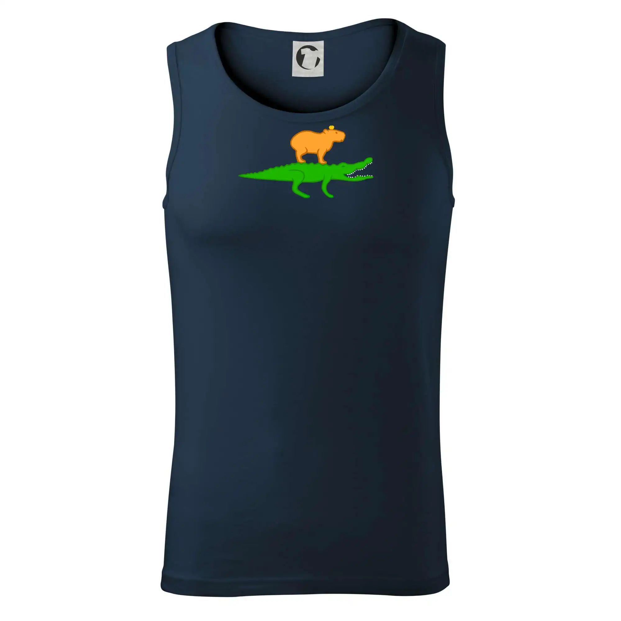 Kapybara na krokodýlovi (Moňas)