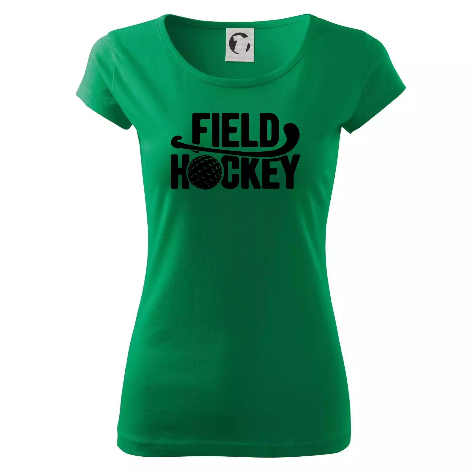 Field hockey míček a nápis