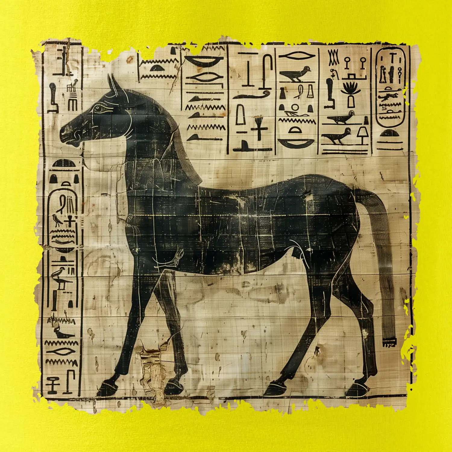 Egyptské hieroglyfy kůň