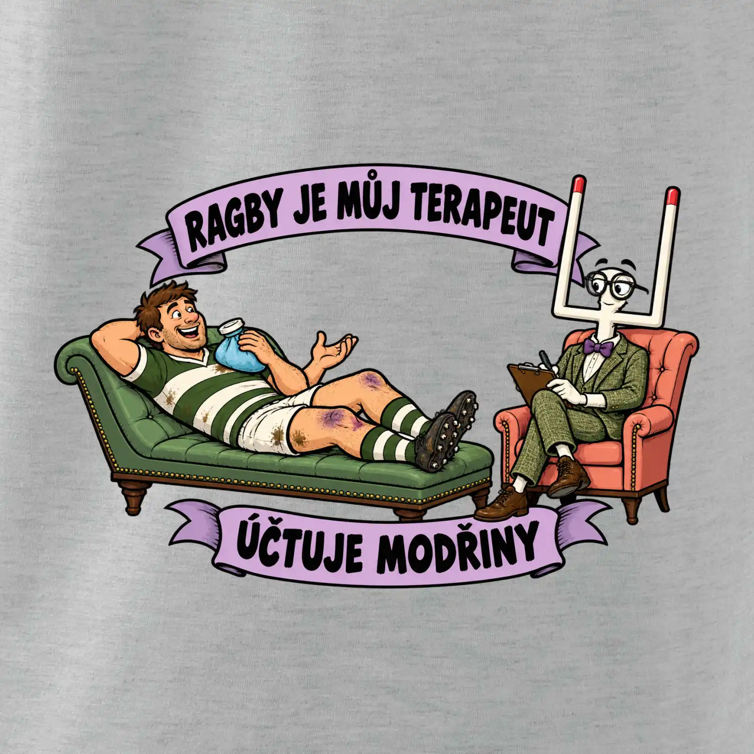 Ragby je můj terapeut, účtuje modřiny