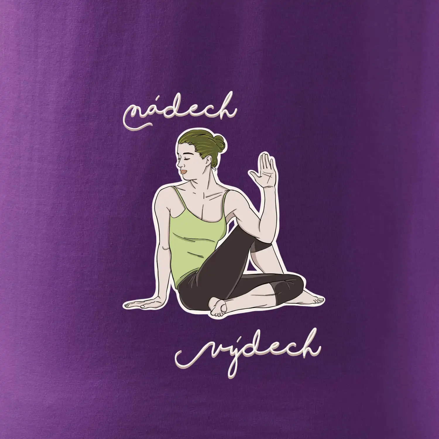 Yoga nádech výdech (Radek Pilař ART)