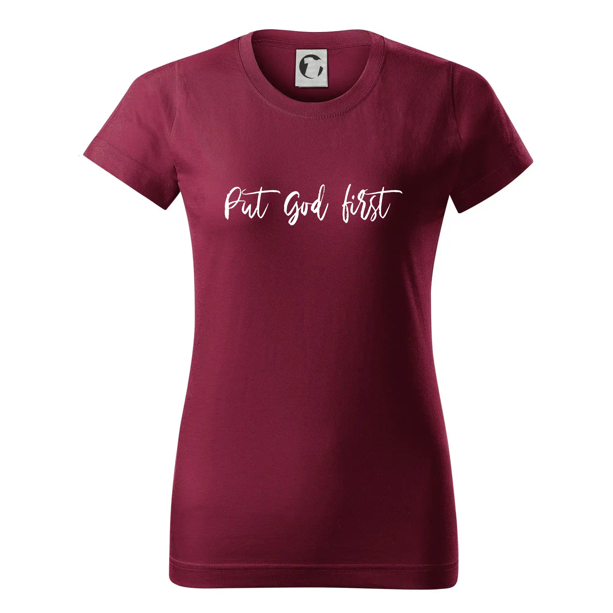 Put God first psací nápis