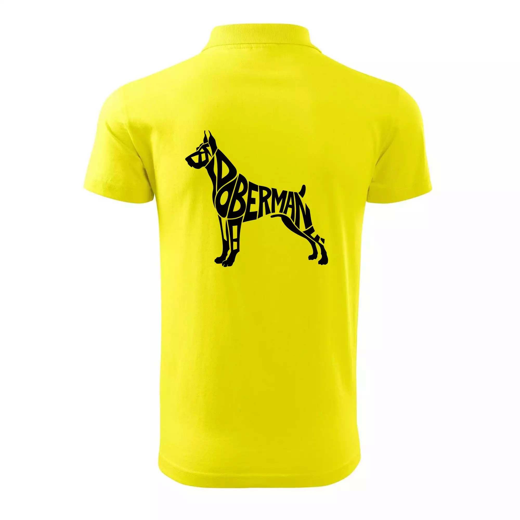 Doberman - nápis v tělě