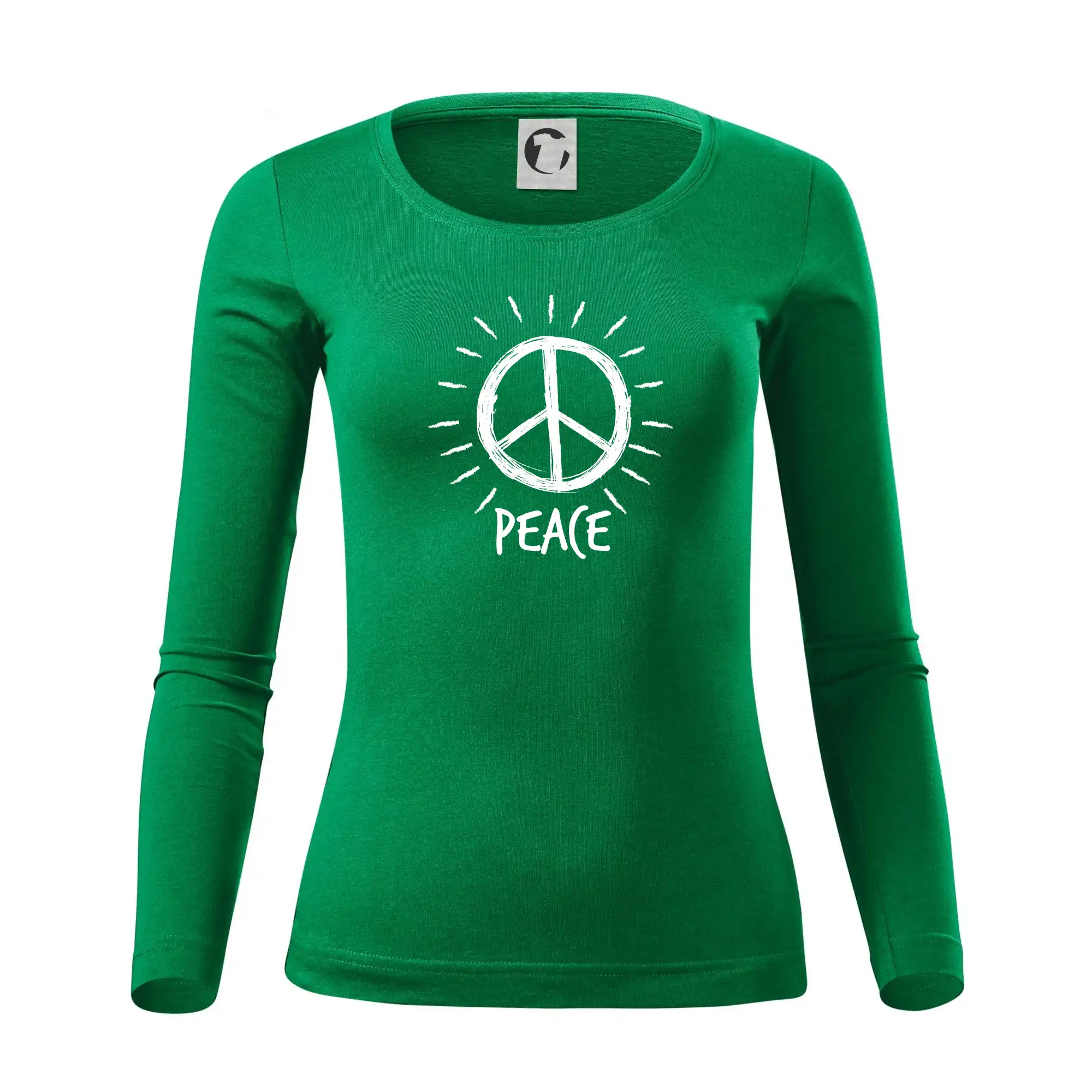 Peace symbol černobílý