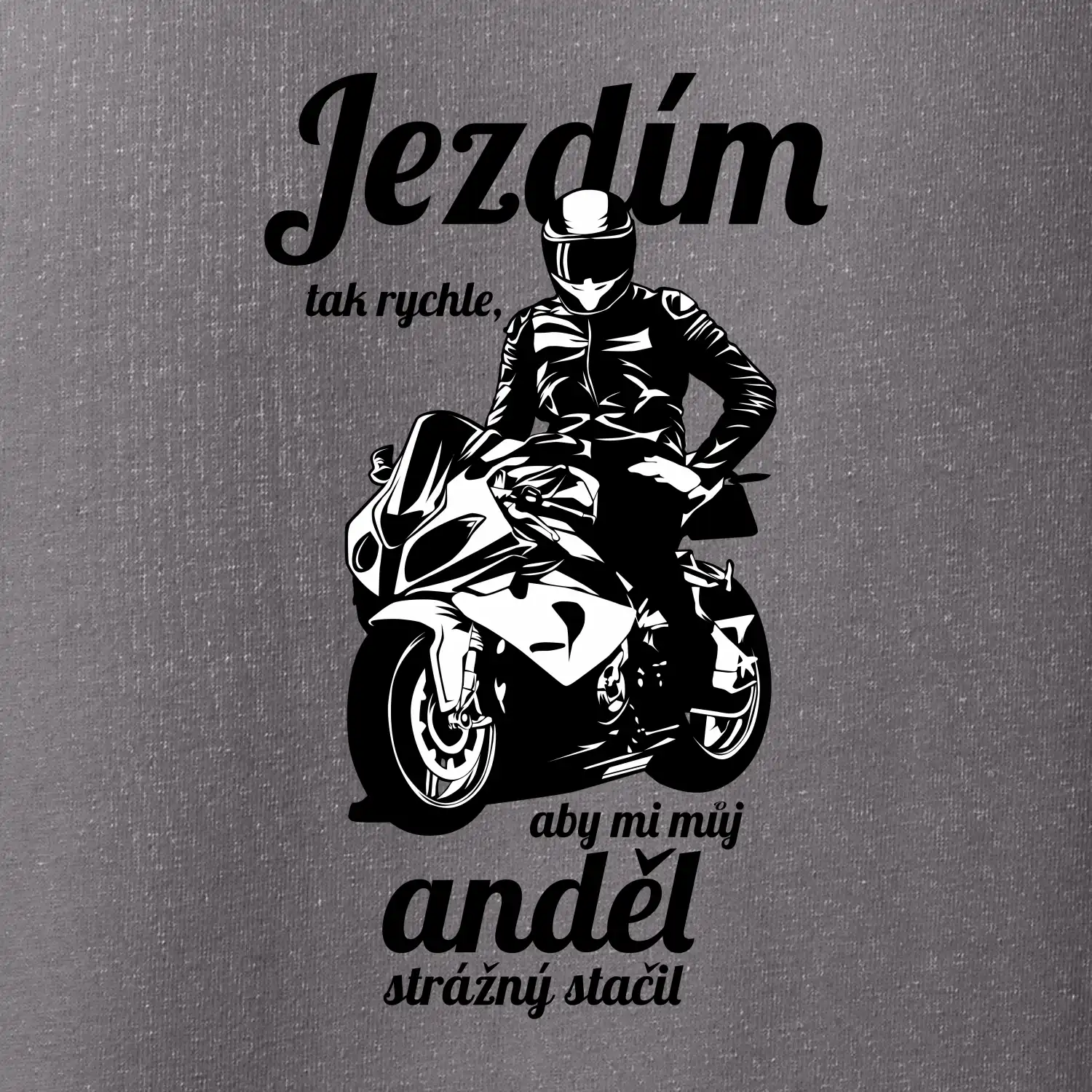 Silniční motorka - jezdím tak rychle, aby mi můj anděl strážný stačil