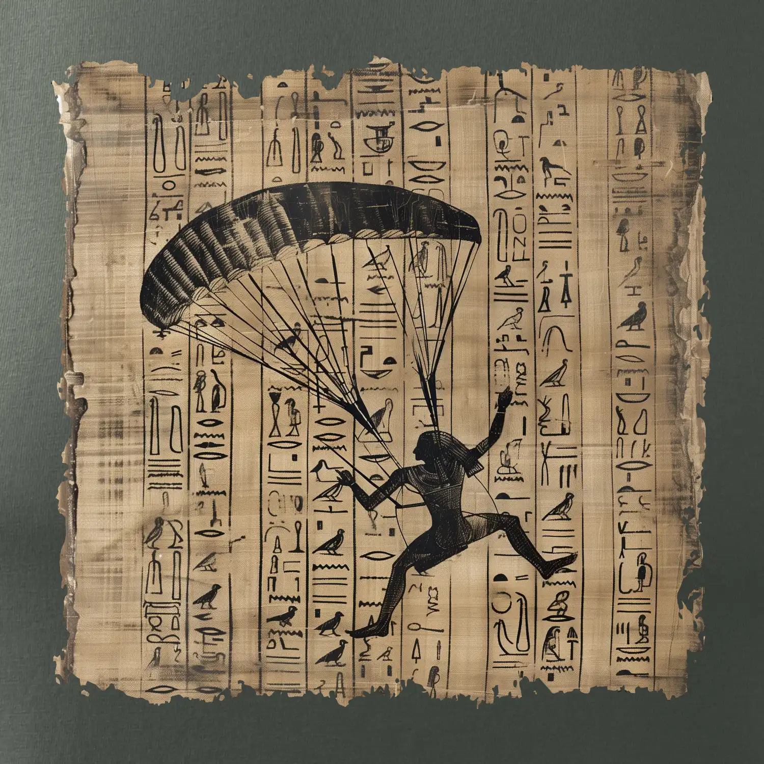 Egyptské hieroglyfy paraglide