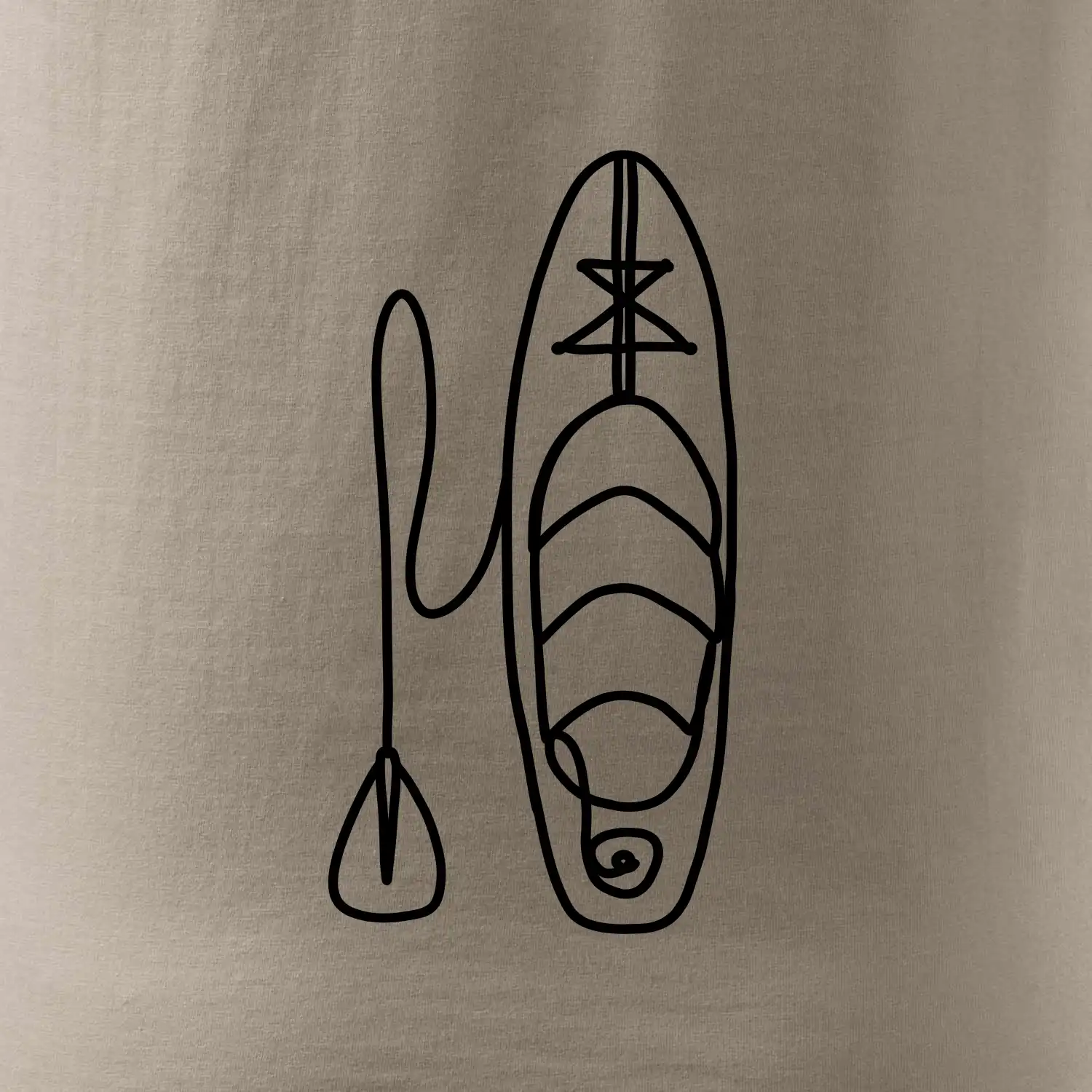 Paddleboard jedním tahem