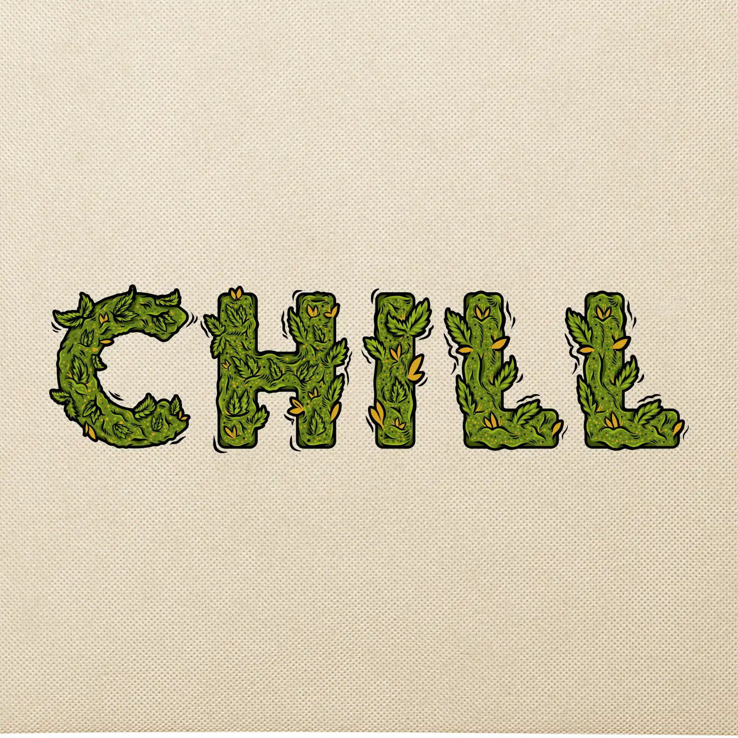 Konopí nápis chill