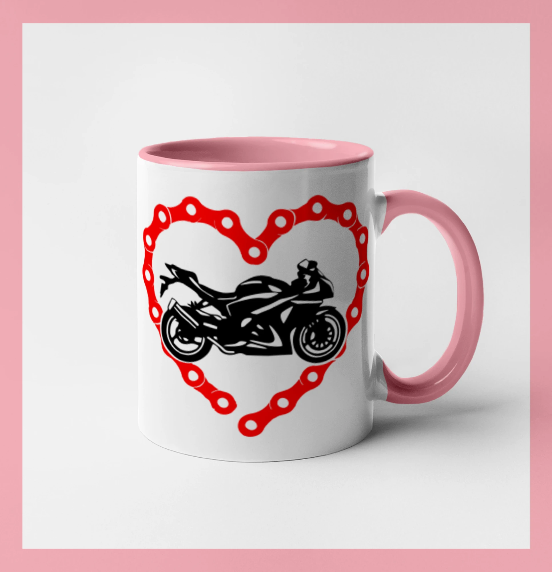 Moto srdce řetěz - silniční