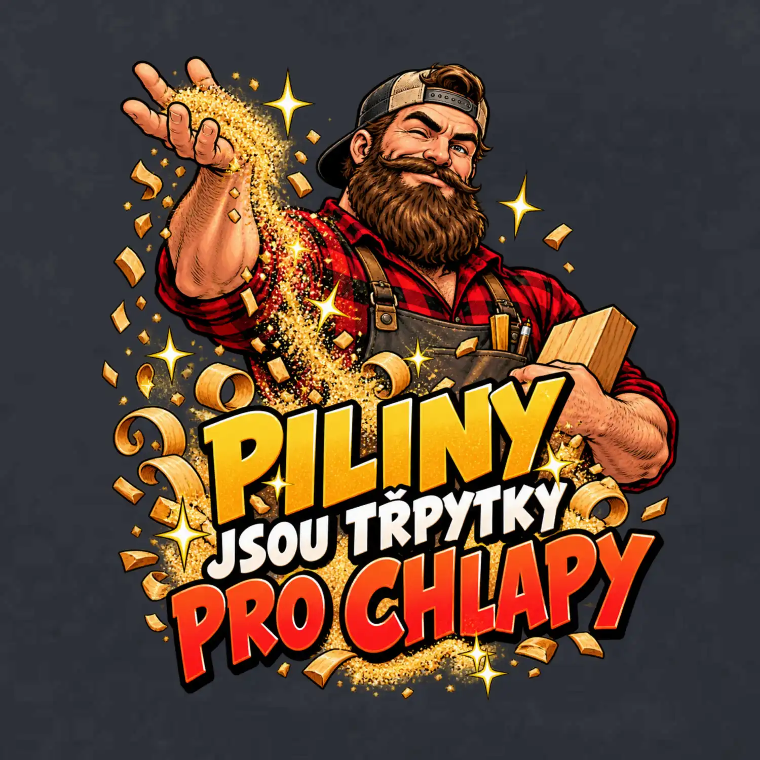 Piliny jsou třpytky pro chlapy - vousatý truhlář