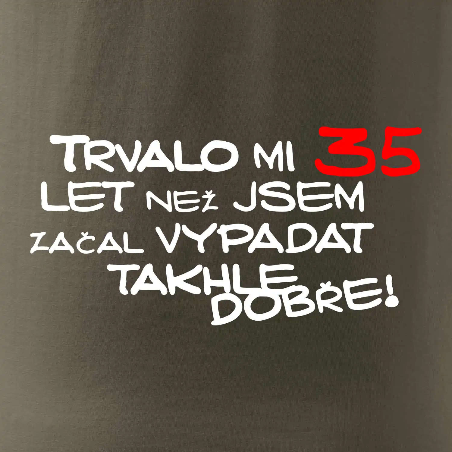 Trvalo mi 35 let než jsem začal vypadat takhle dobře