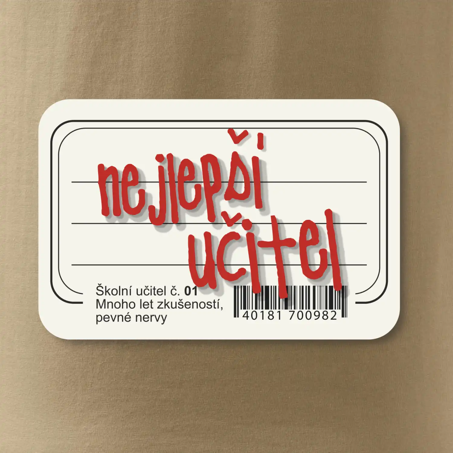 Nejlepší učitel sešit