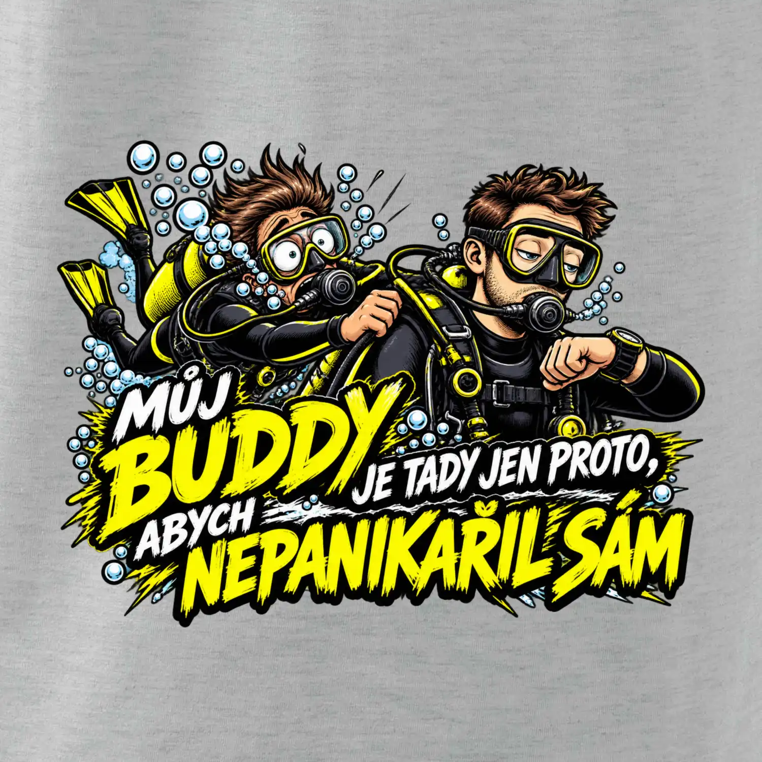 Můj buddy a panika pod vodou