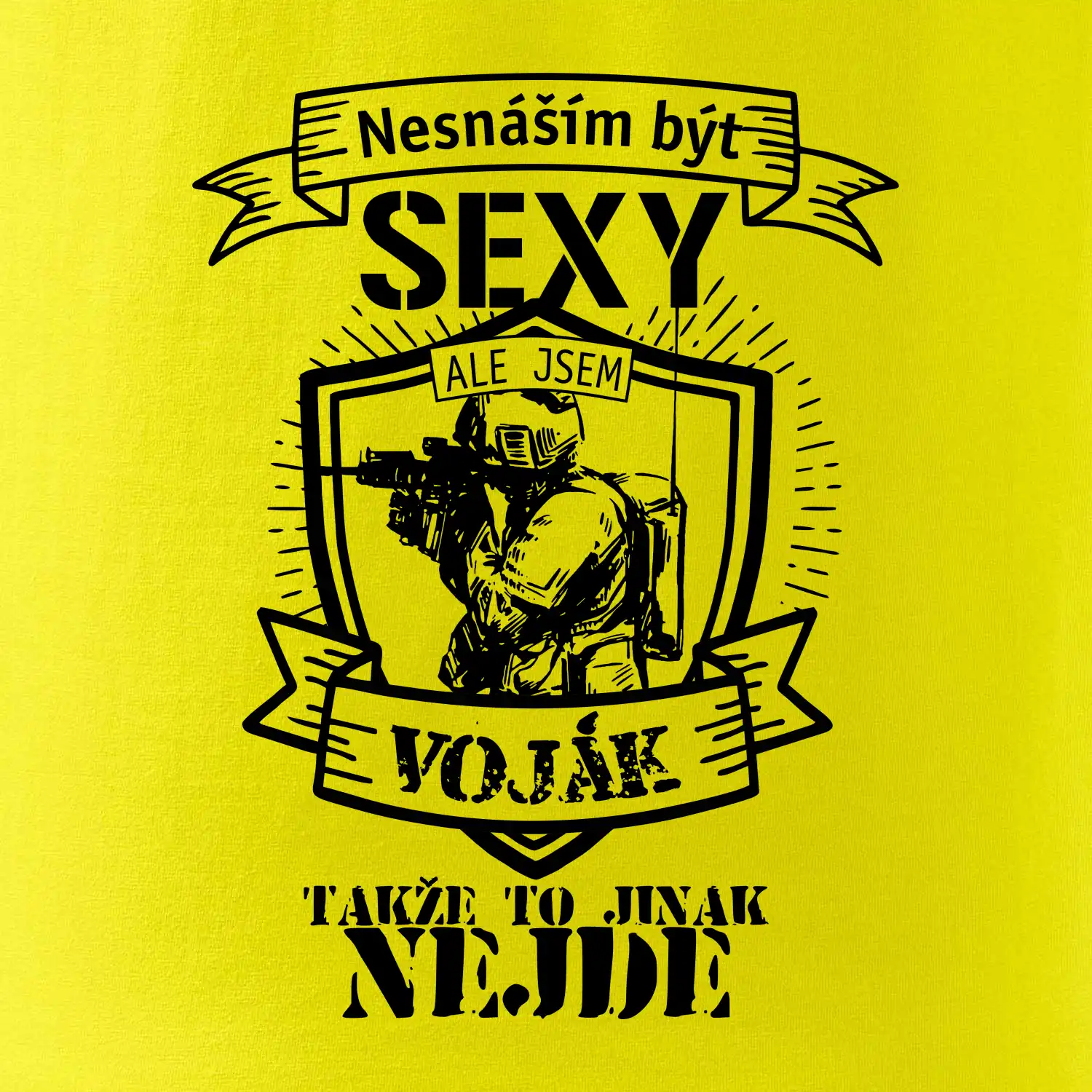 Nesnáším být sexy voják - erb