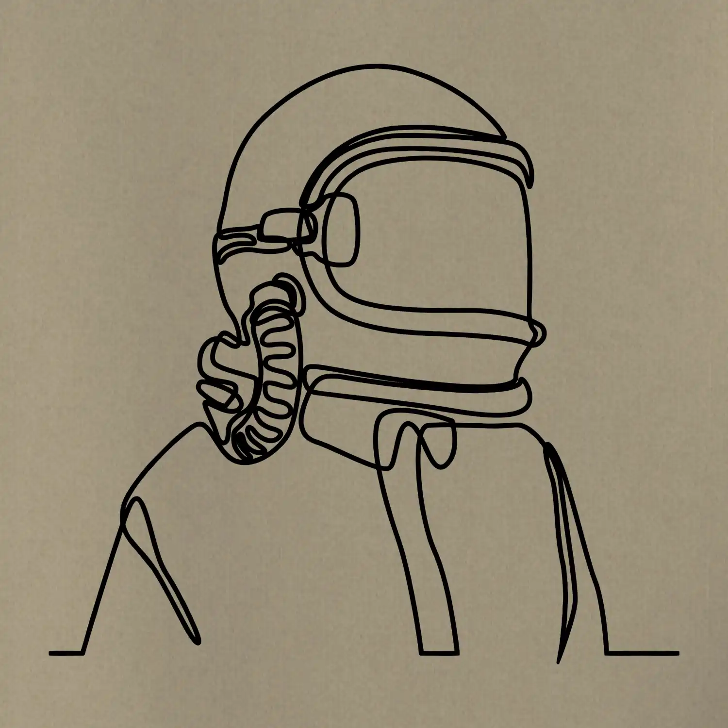 Astronaut jedním tahem