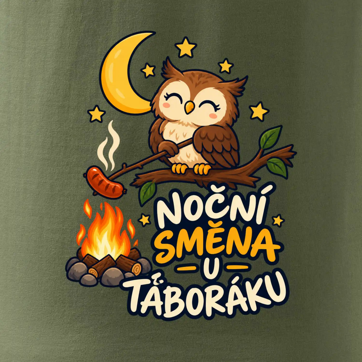 Noční směna u táboráku