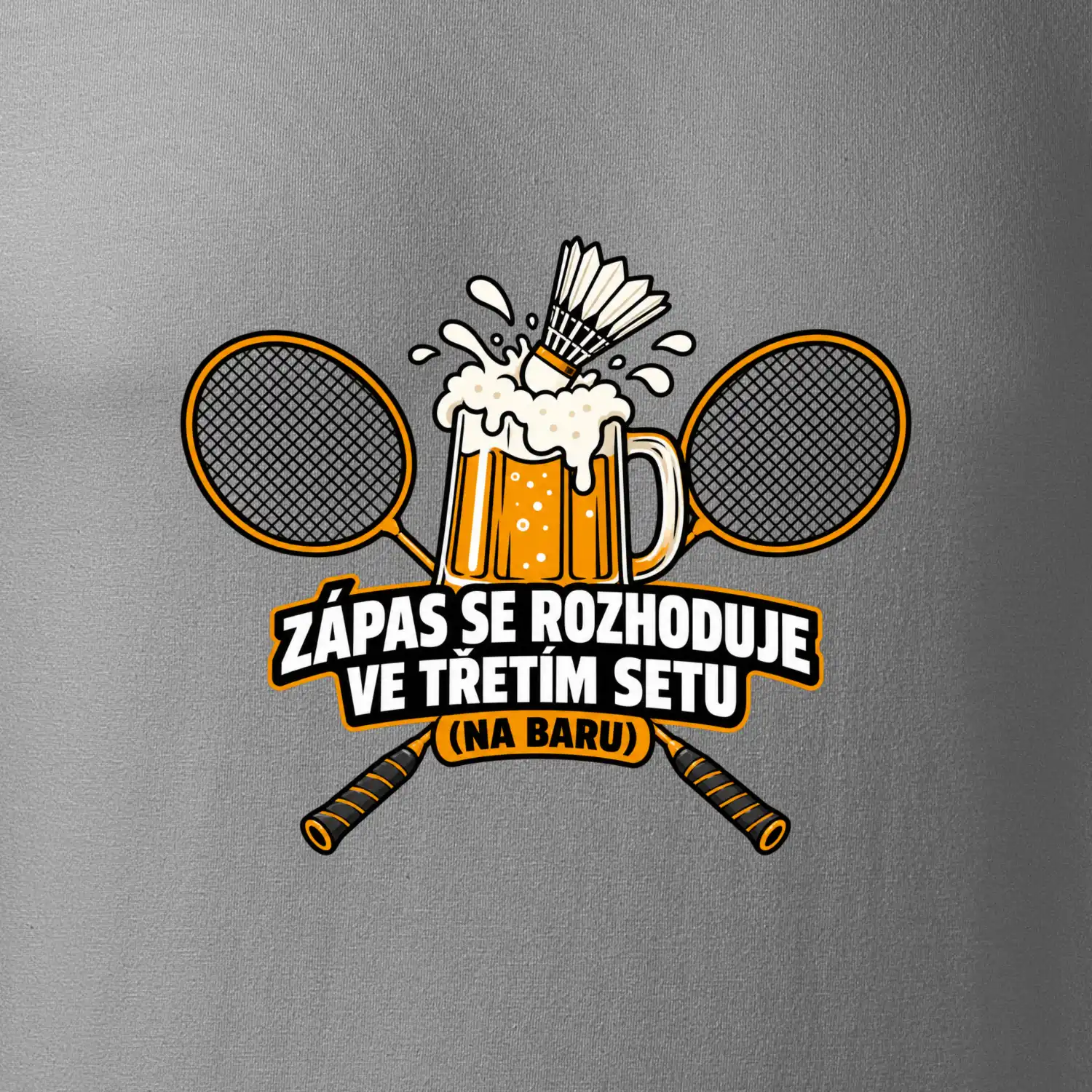 Badminton třetí set na baru