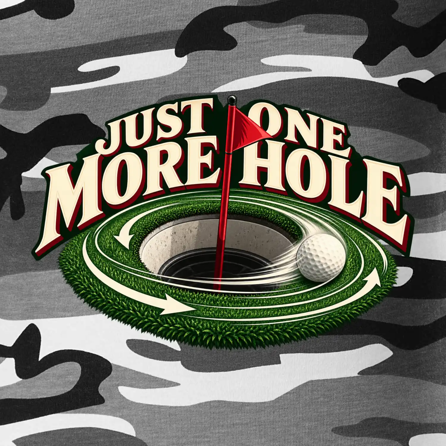 Just one more hole golfový green