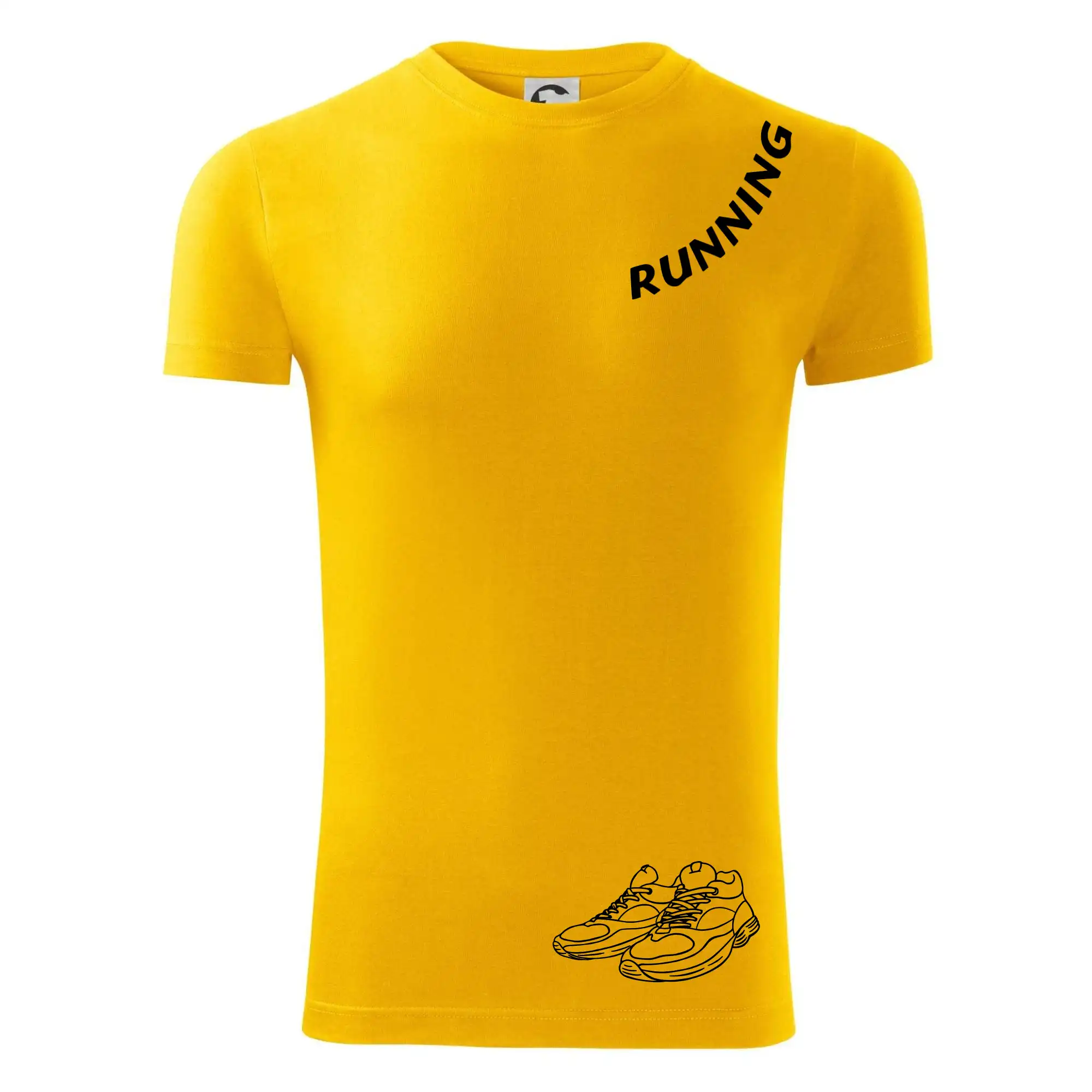 Running nápis šikmo