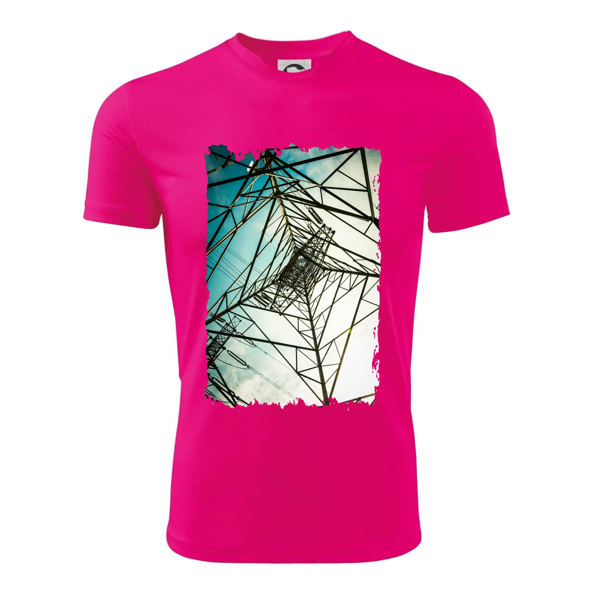 Barevné nebe - stožáry vysokého napětí