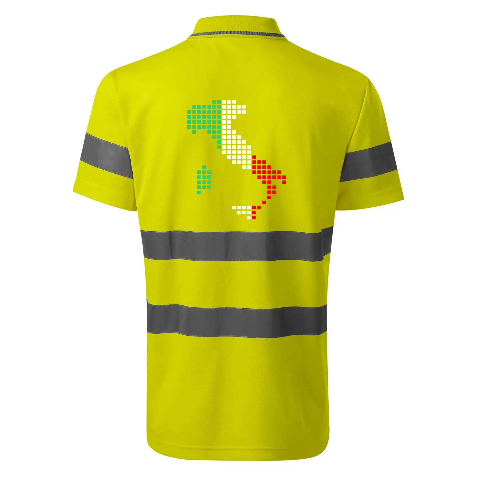 Itálie obrys vlajka