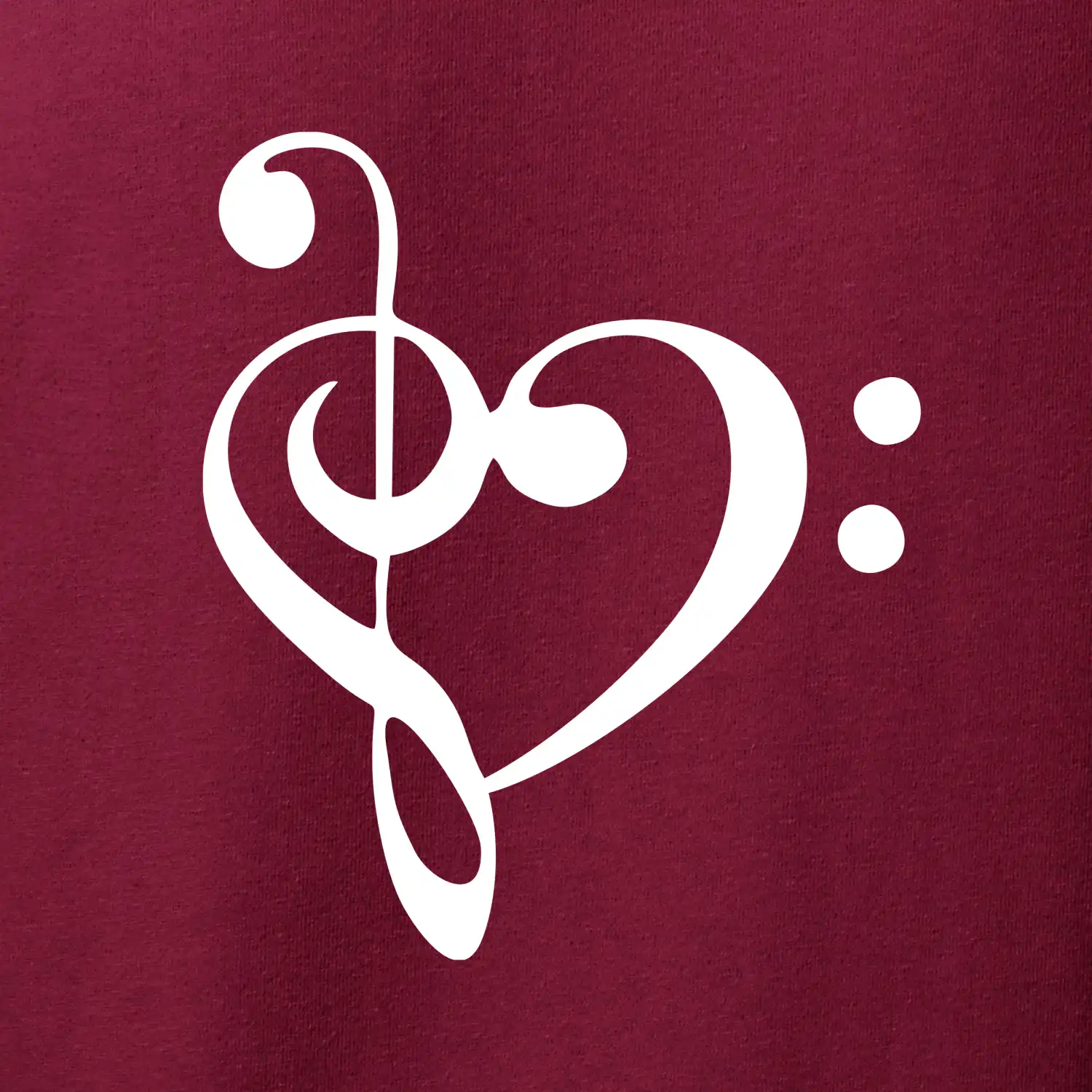 Houslový klíč srdce