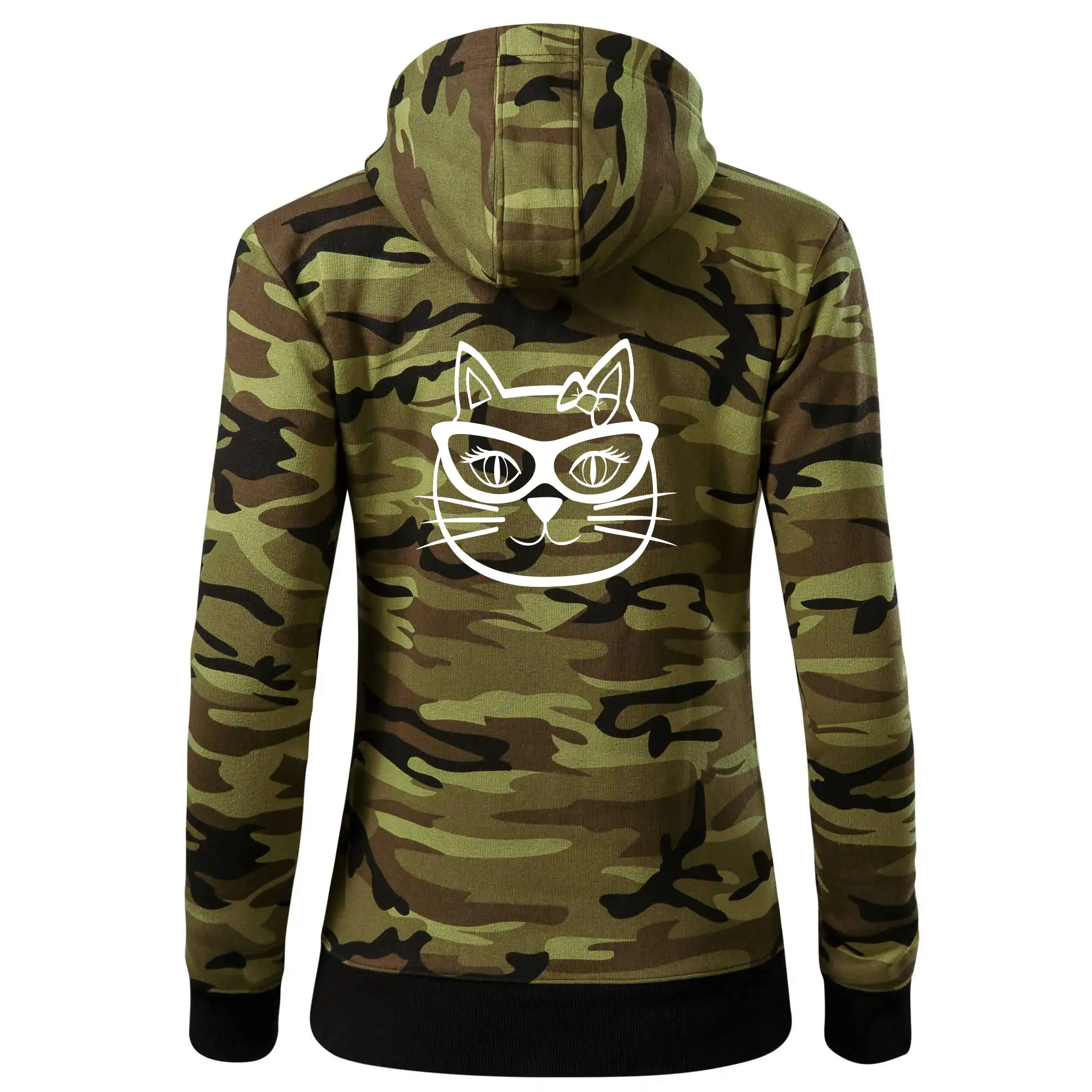 Kočičí holka s brýlemi