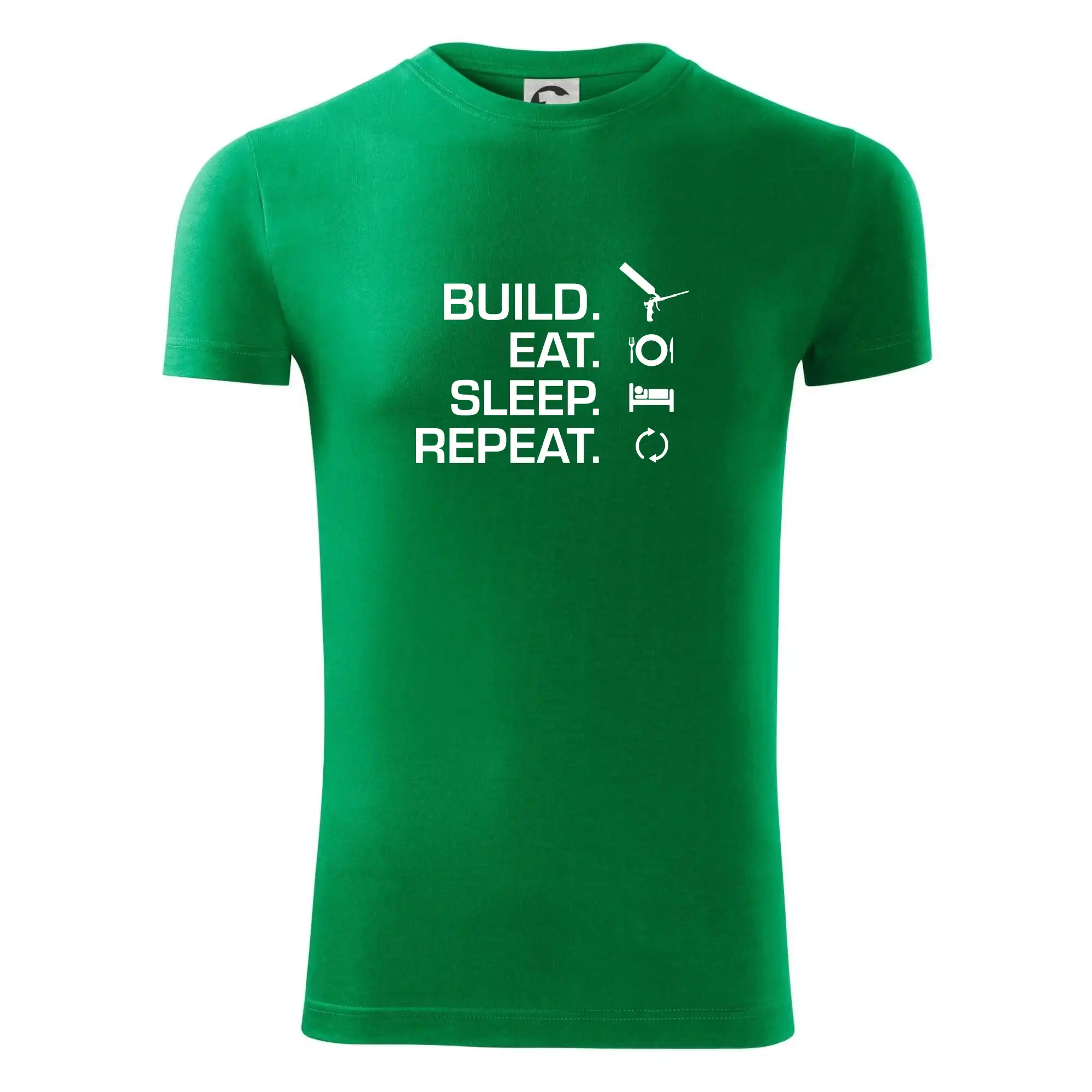 Build eat sleep repeat - montážní pěna