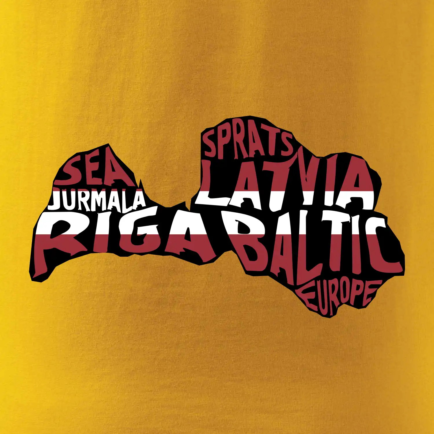 Mapy - názvy měst - Lotyšsko