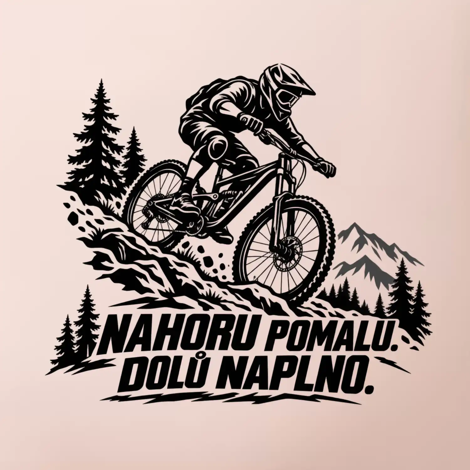Nahoru pomalu dolů naplno - horský sjezdař