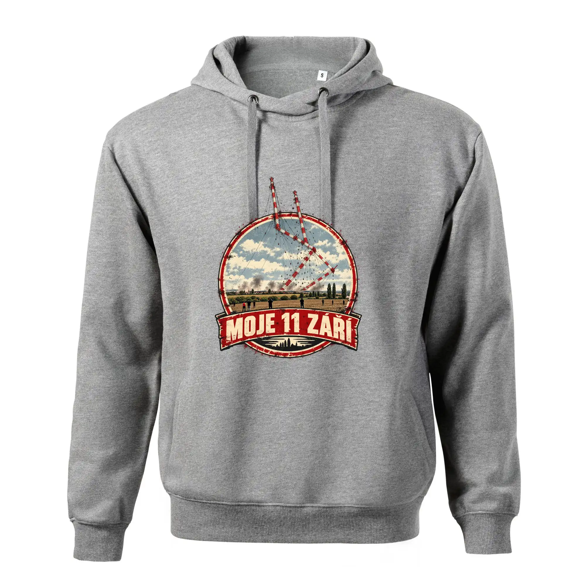 Liblice B bortící se věže moje 11 září retro odznak