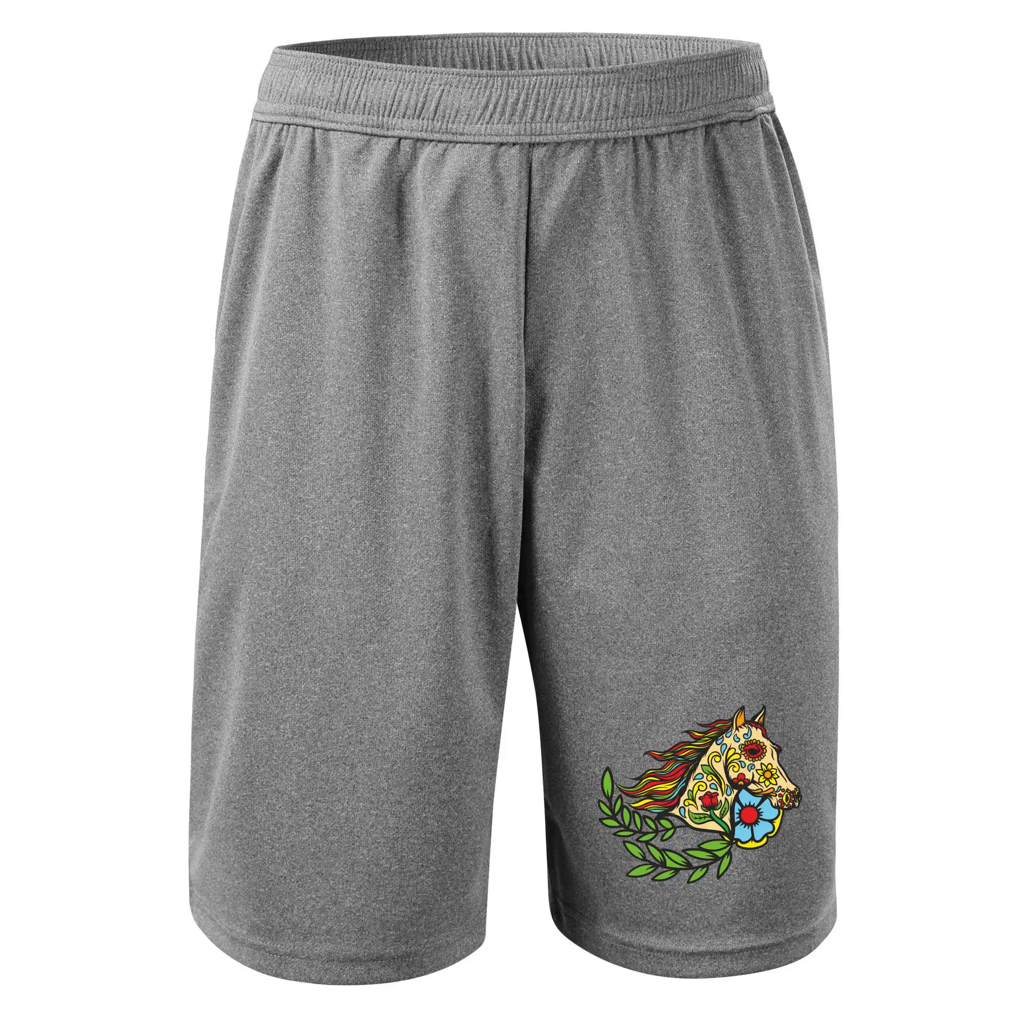 Kůň barevný s listy